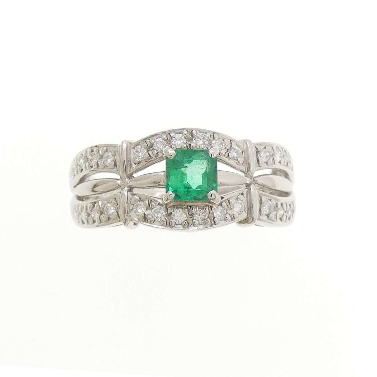 PT900 エメラルド リング 0.39CT