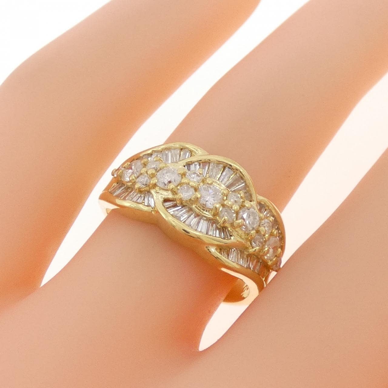 K18YG ダイヤモンド リング 1.00CT