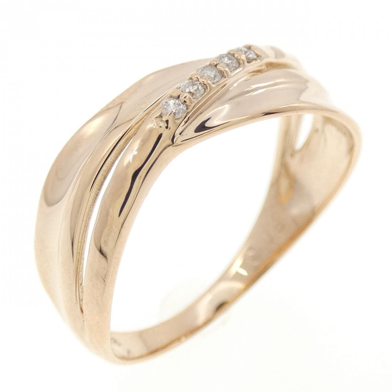 K18PG ダイヤモンド リング 0.05CT