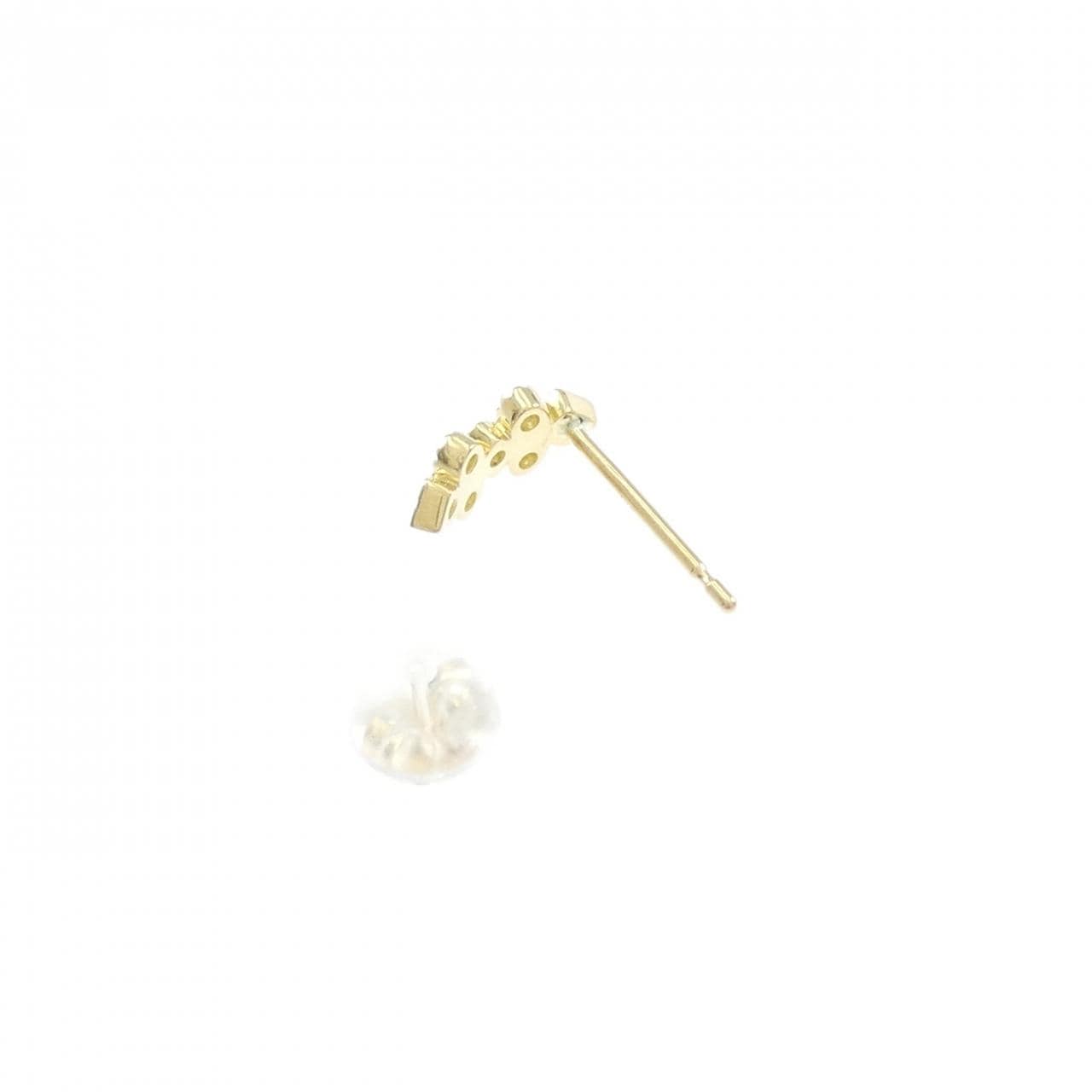 K18YG ダイヤモンド ピアス 片耳