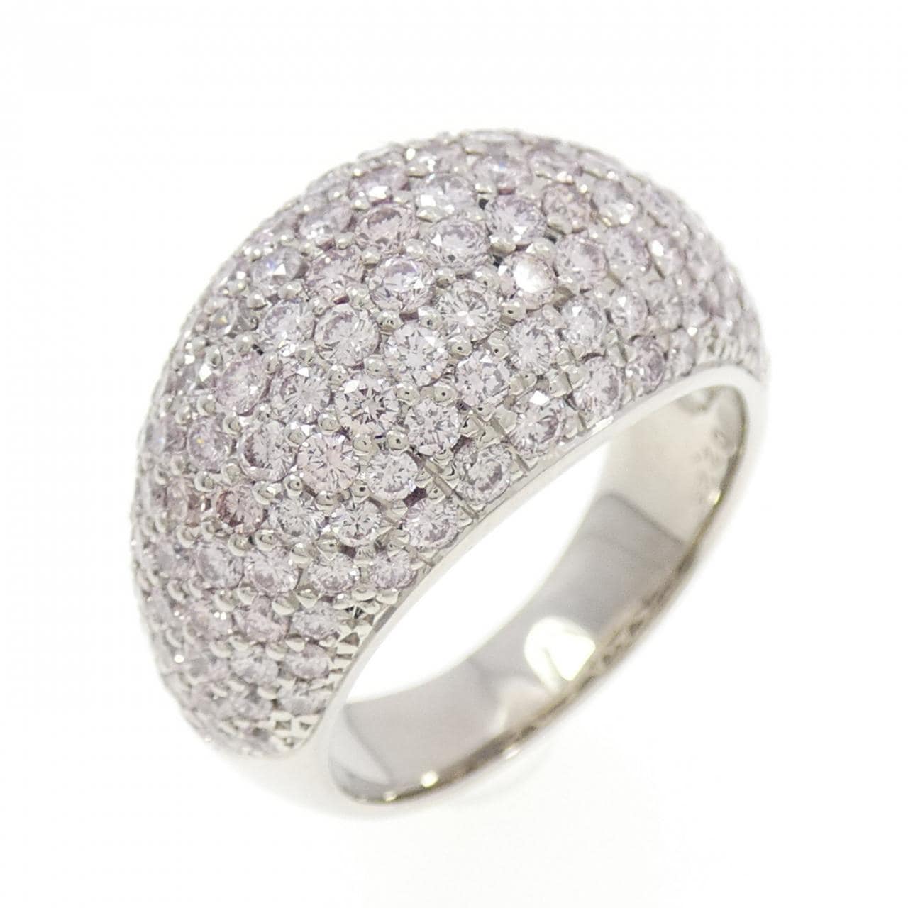 PT900 パヴェ ピンクダイヤモンド リング 2.25CT