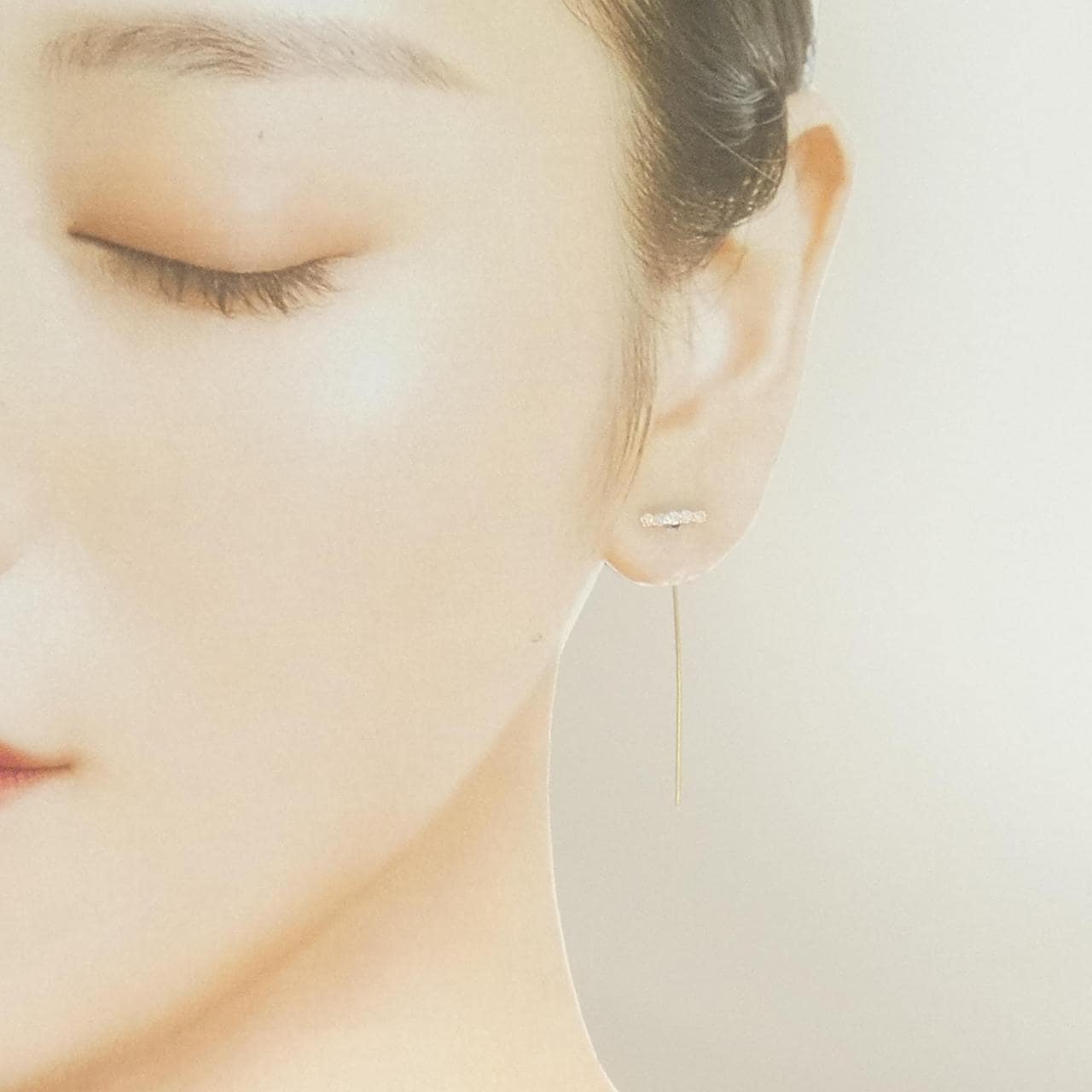 K18YG ダイヤモンド ピアス 0.20CT