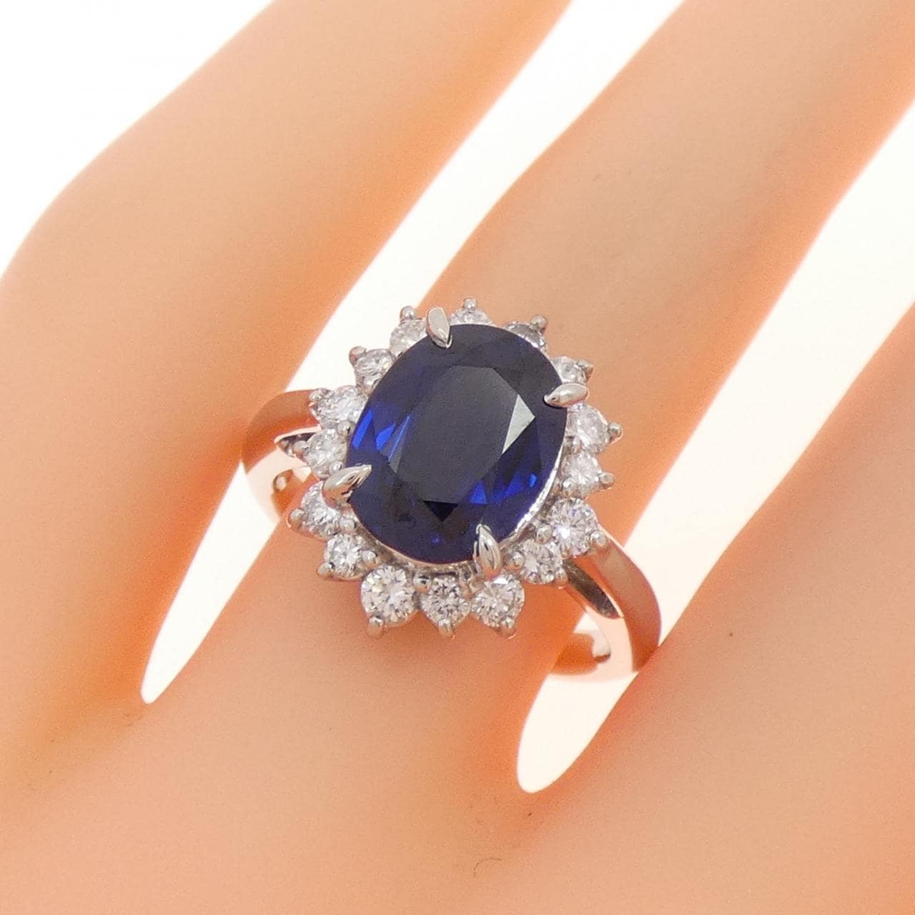 PT900藍寶石戒指3.34CT