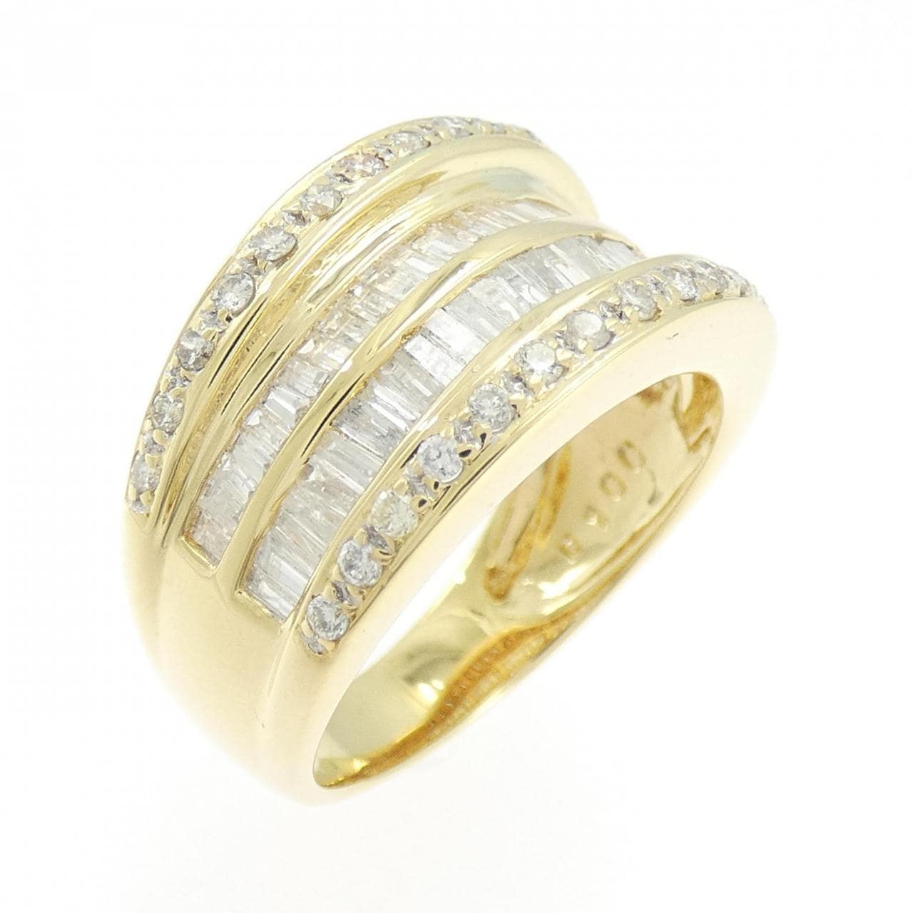 K18YG/K18WG ダイヤモンド リング 1.00CT