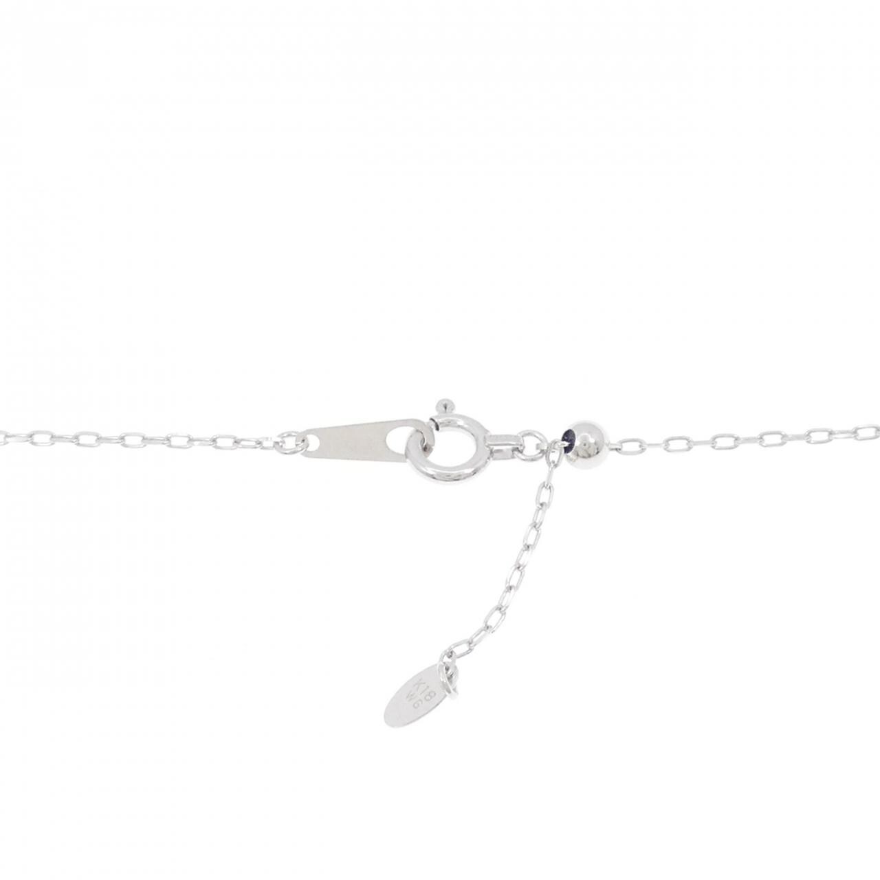 K18WG ダイヤモンド ネックレス 0.42CT