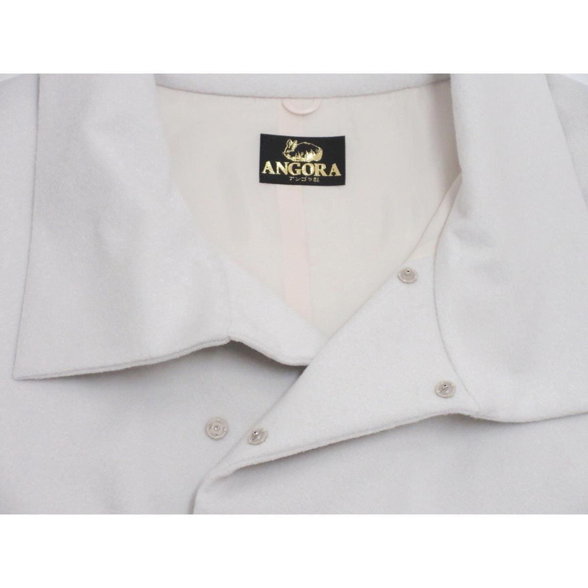 【新品】ケープ　アンゴラ　ロール衿