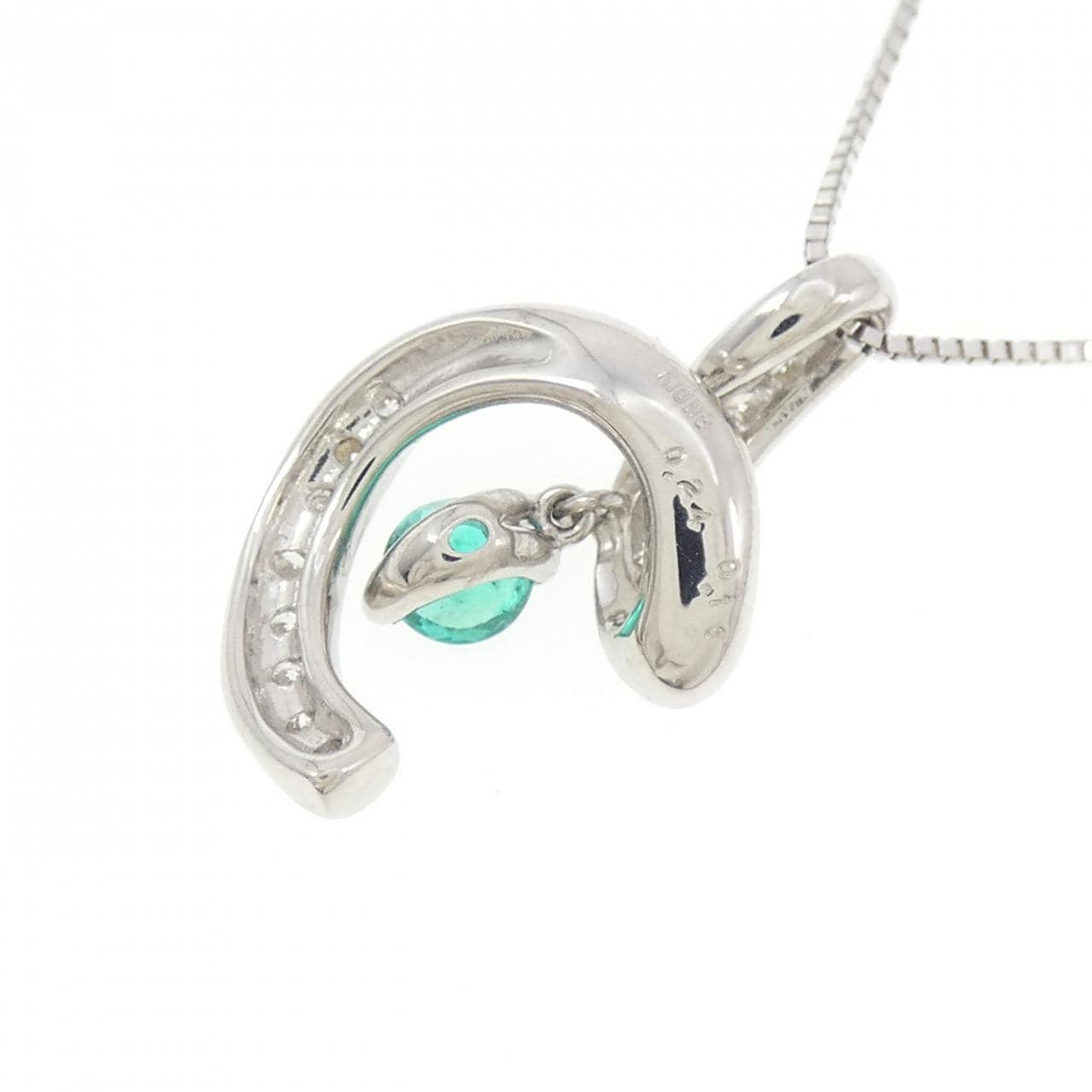 K18WG パライバトルマリン ネックレス 0.24CT