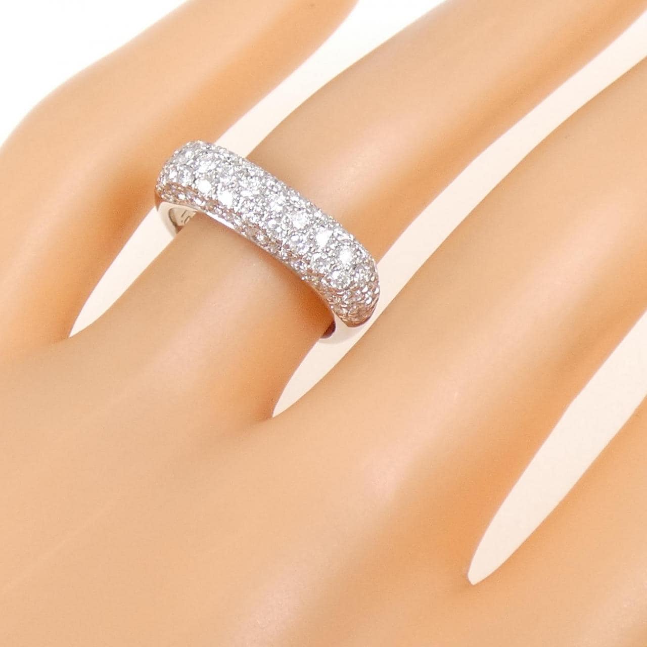 PT900 パヴェ ダイヤモンド リング 1.00CT