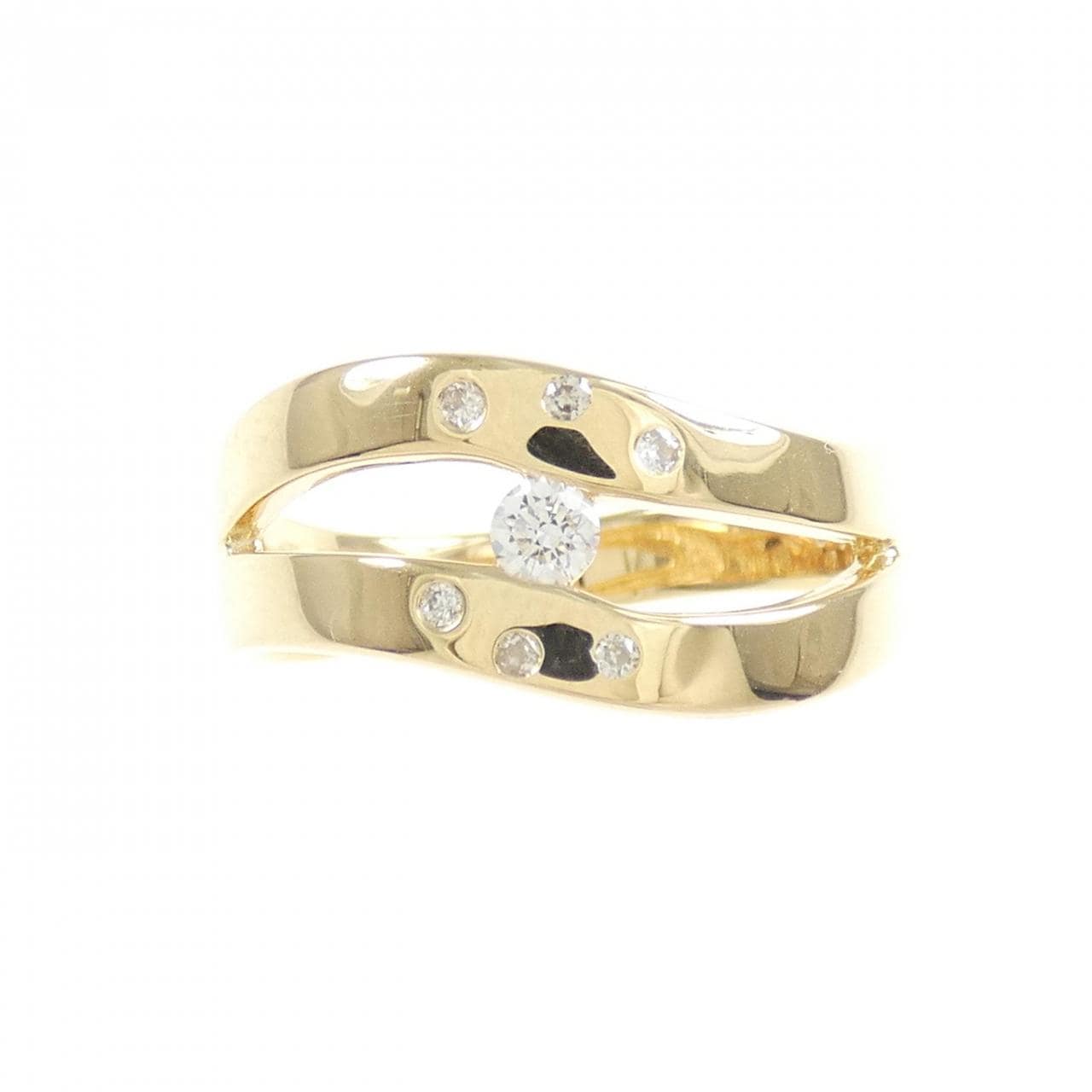 K18YG ダイヤモンド リング 0.11CT