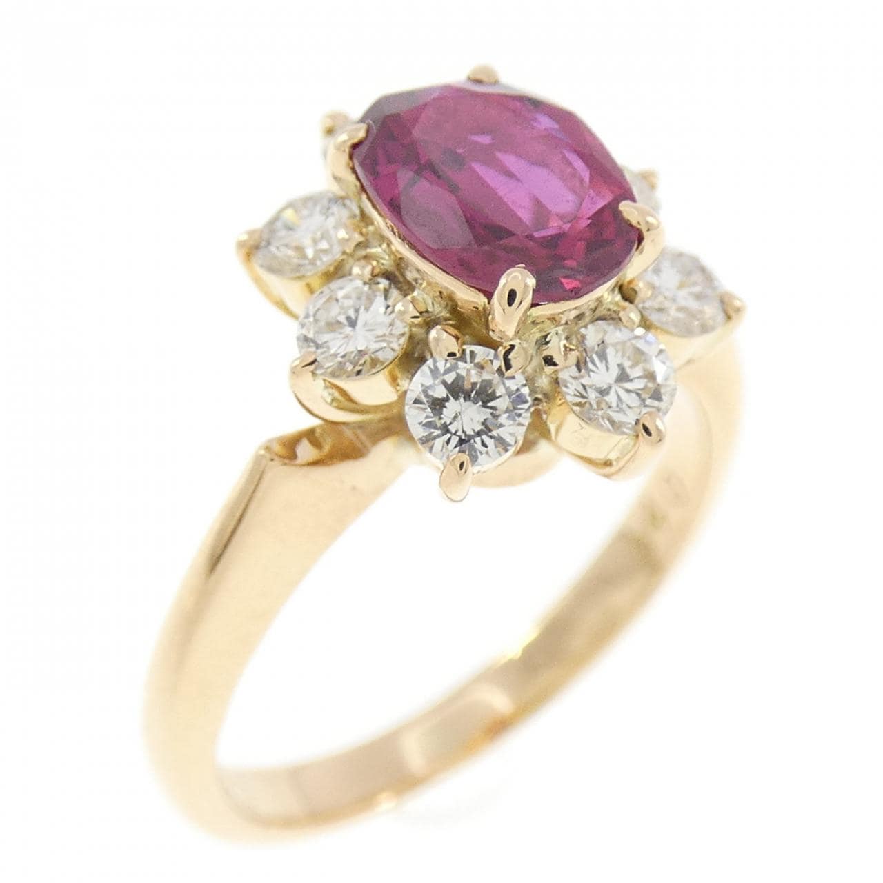 K18PG ルビー リング 0.70CT