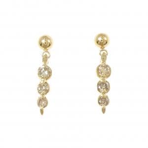 K18YG ダイヤモンド ピアス 0.6CT