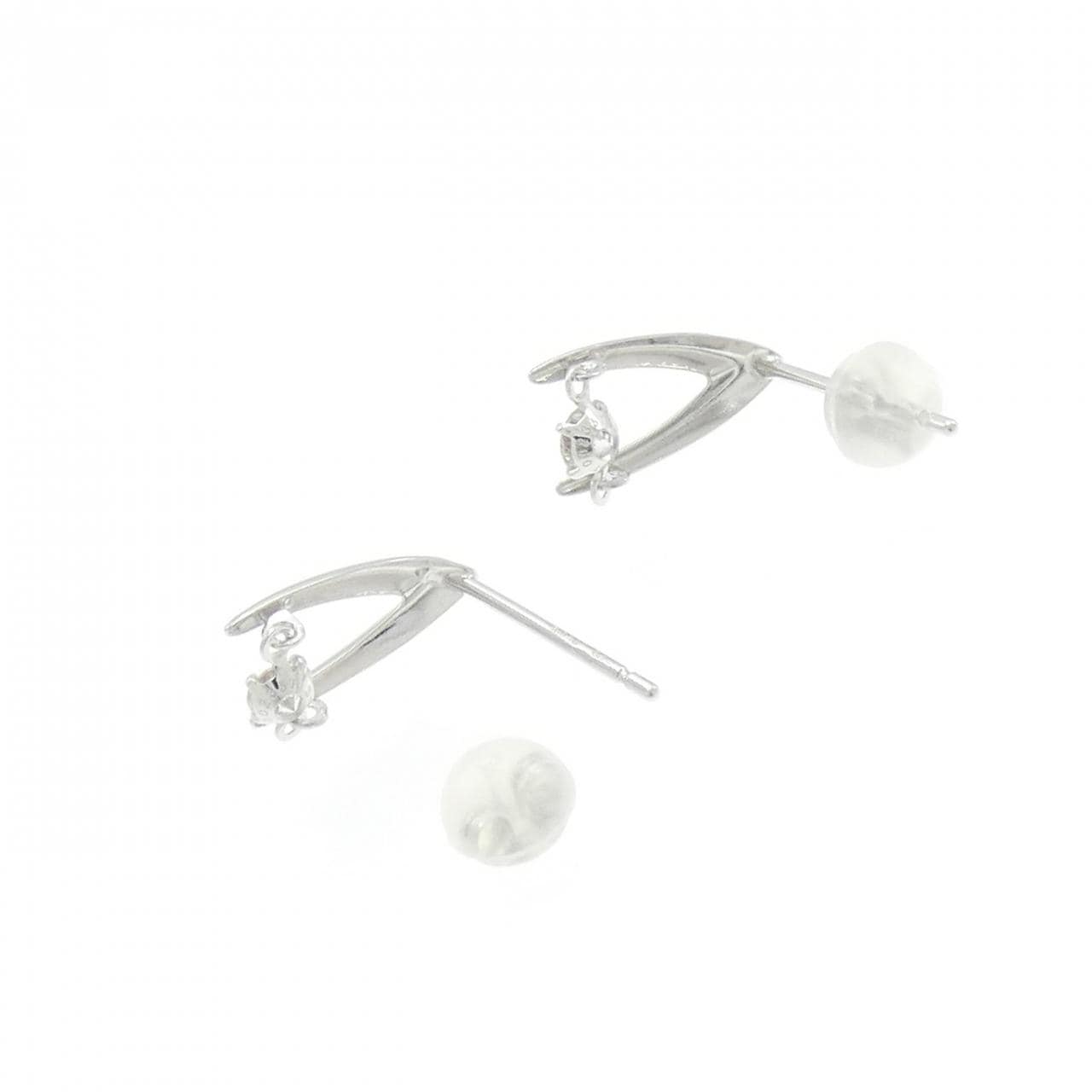 K18WG ダイヤモンド ピアス 0.20CT