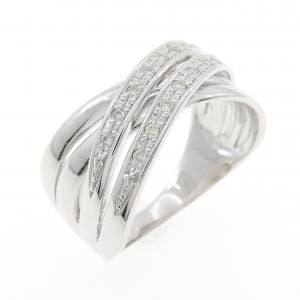 K14WG ダイヤモンド リング 0.11CT