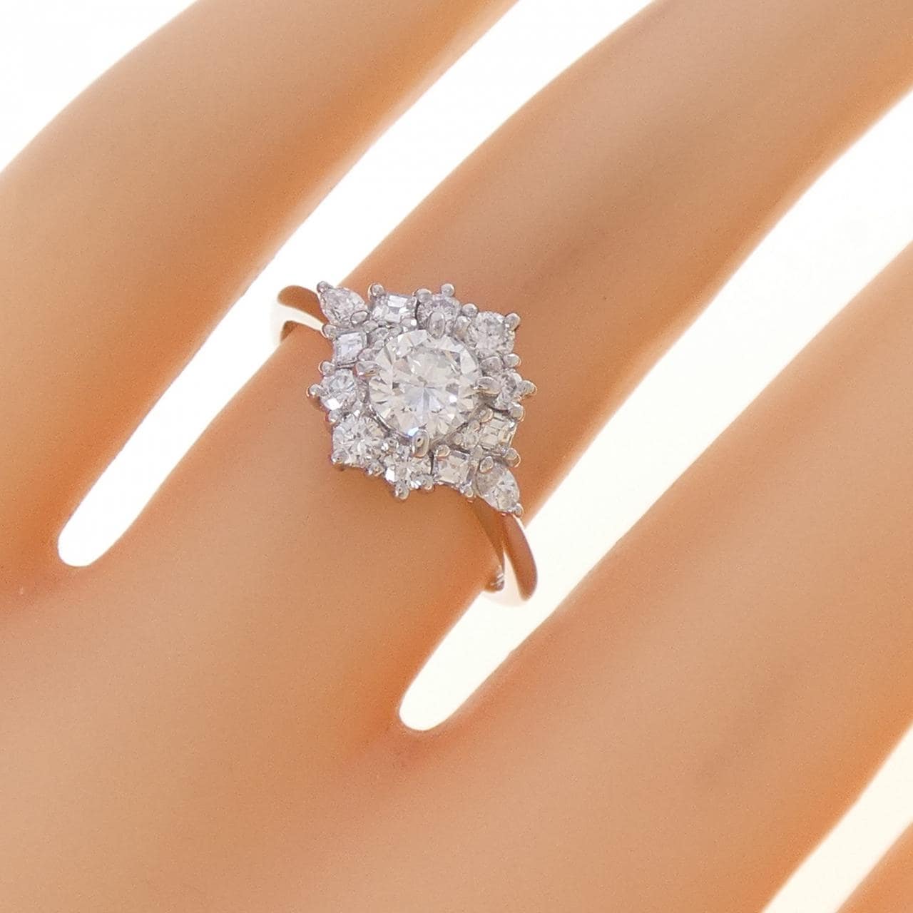 PT900 ダイヤモンド リング 0.389CT E VS1 VG