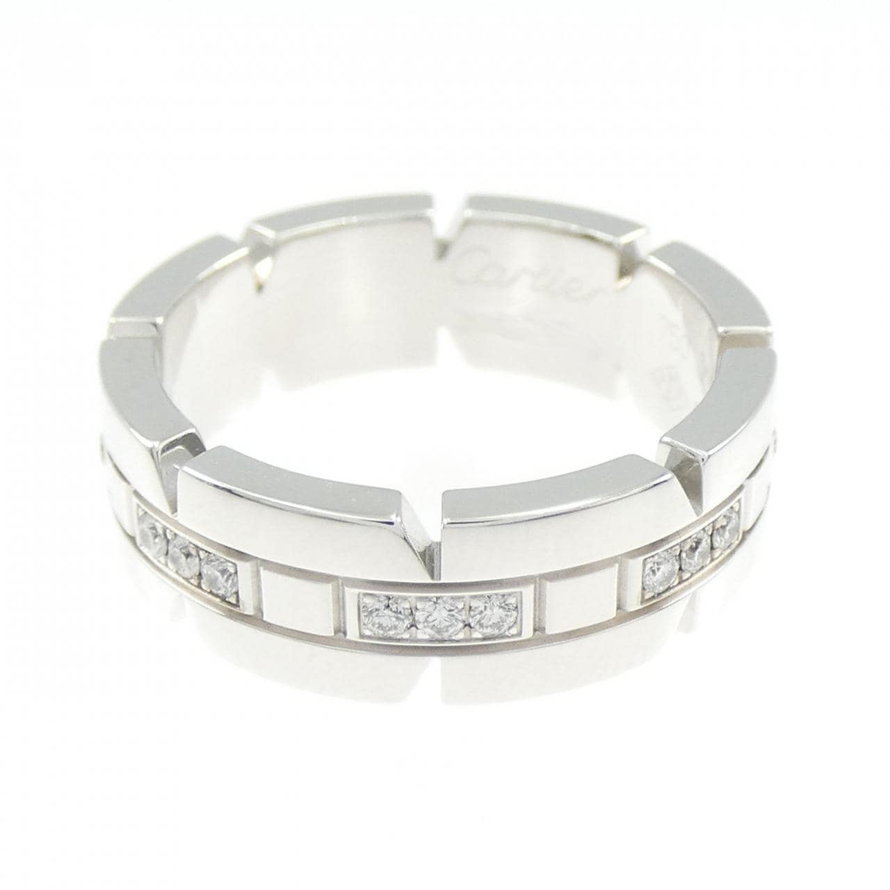 カルティエ タンクフランセーズ ハーフダイヤ リング