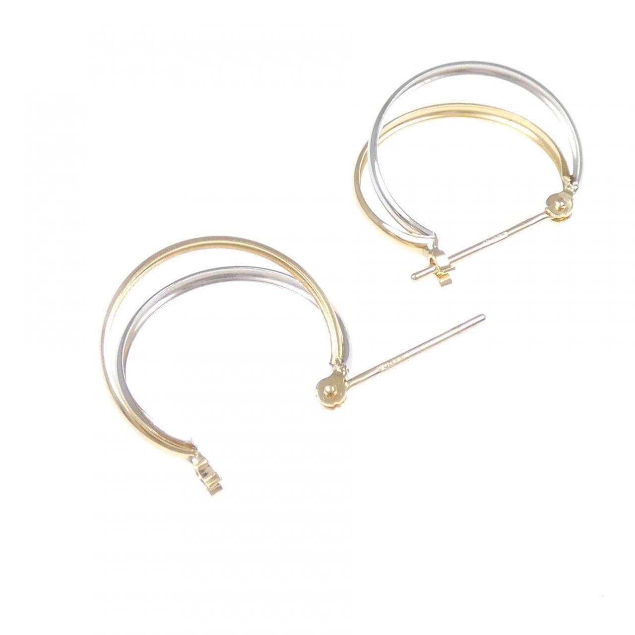 K18YG/PT900 ピアス