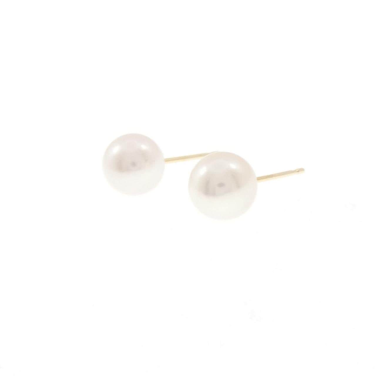 K18YG アコヤパール ピアス 6.8mm