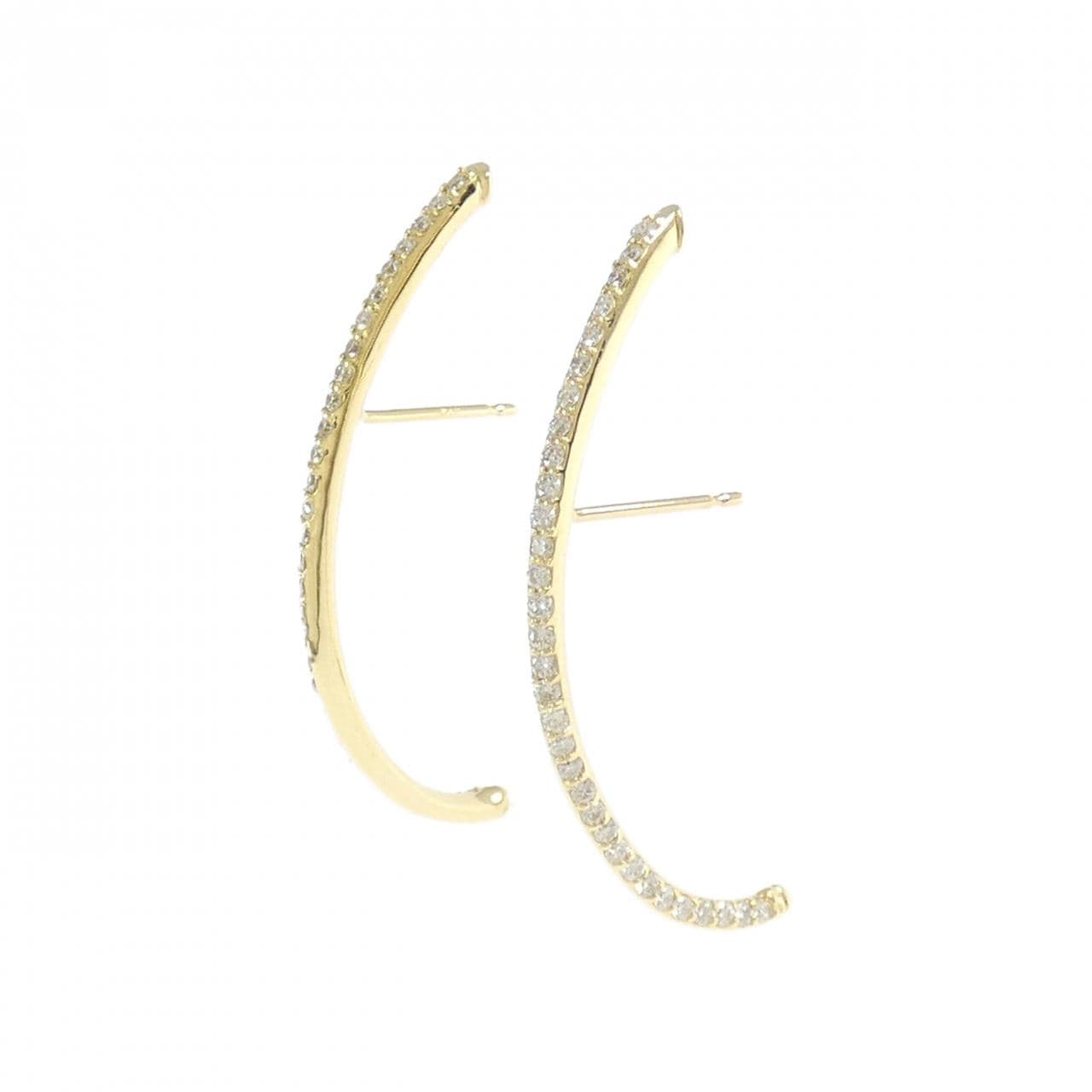 K18YG ダイヤモンド ピアス 0.50CT