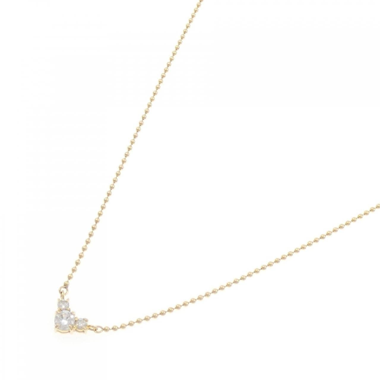 K18YG ダイヤモンド ネックレス 0.18CT