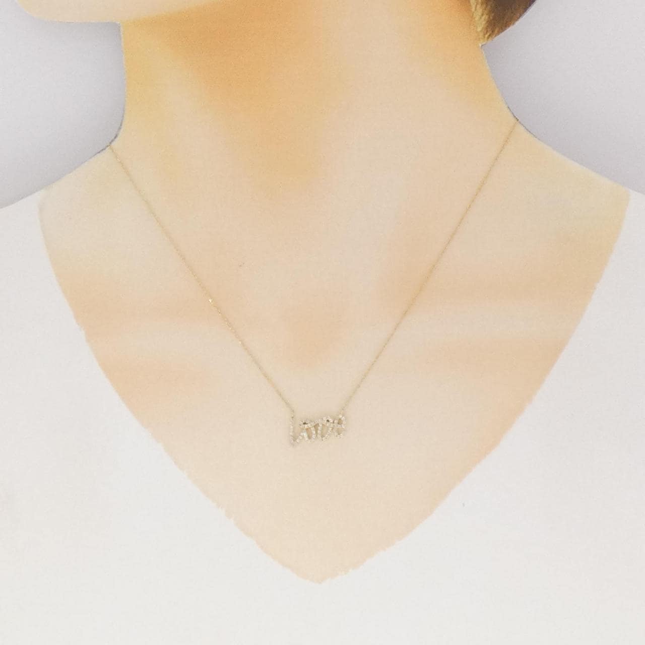 K18YG ダイヤモンド ネックレス 0.20CT