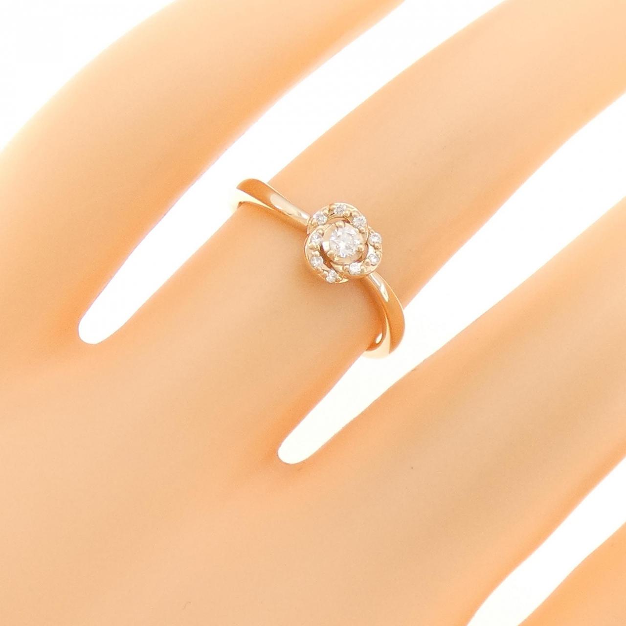 4゜C flower Diamond ring