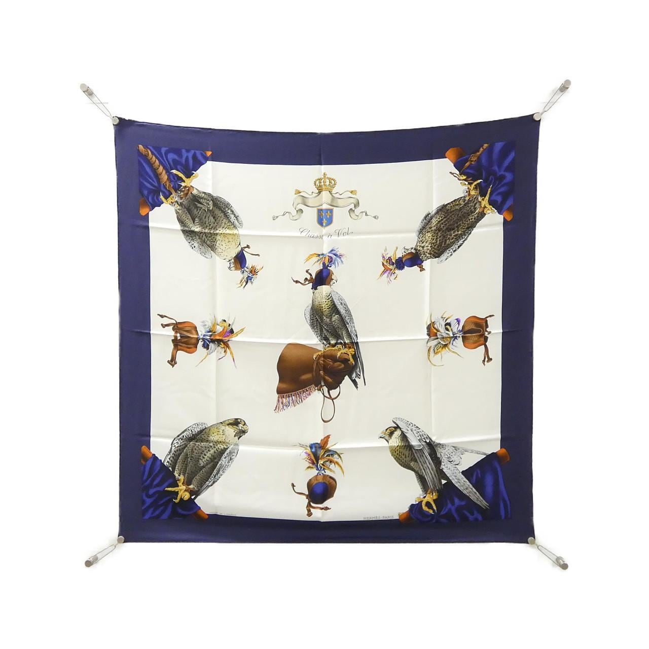 HERMES CHASSE A VOL Carre Scarf