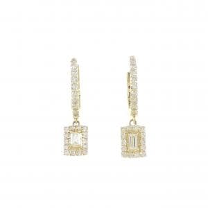 【新品】K18YG ダイヤモンド ピアス 0.50CT