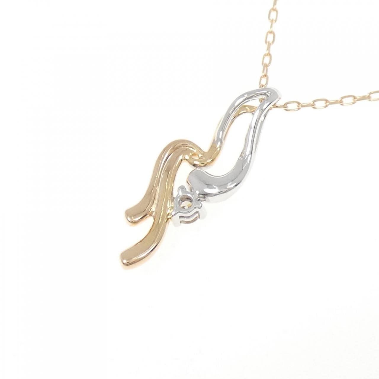 K18PG/K18WG ダイヤモンド ネックレス 0.06CT