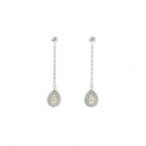 K18WG ダイヤモンド ピアス 0.28CT