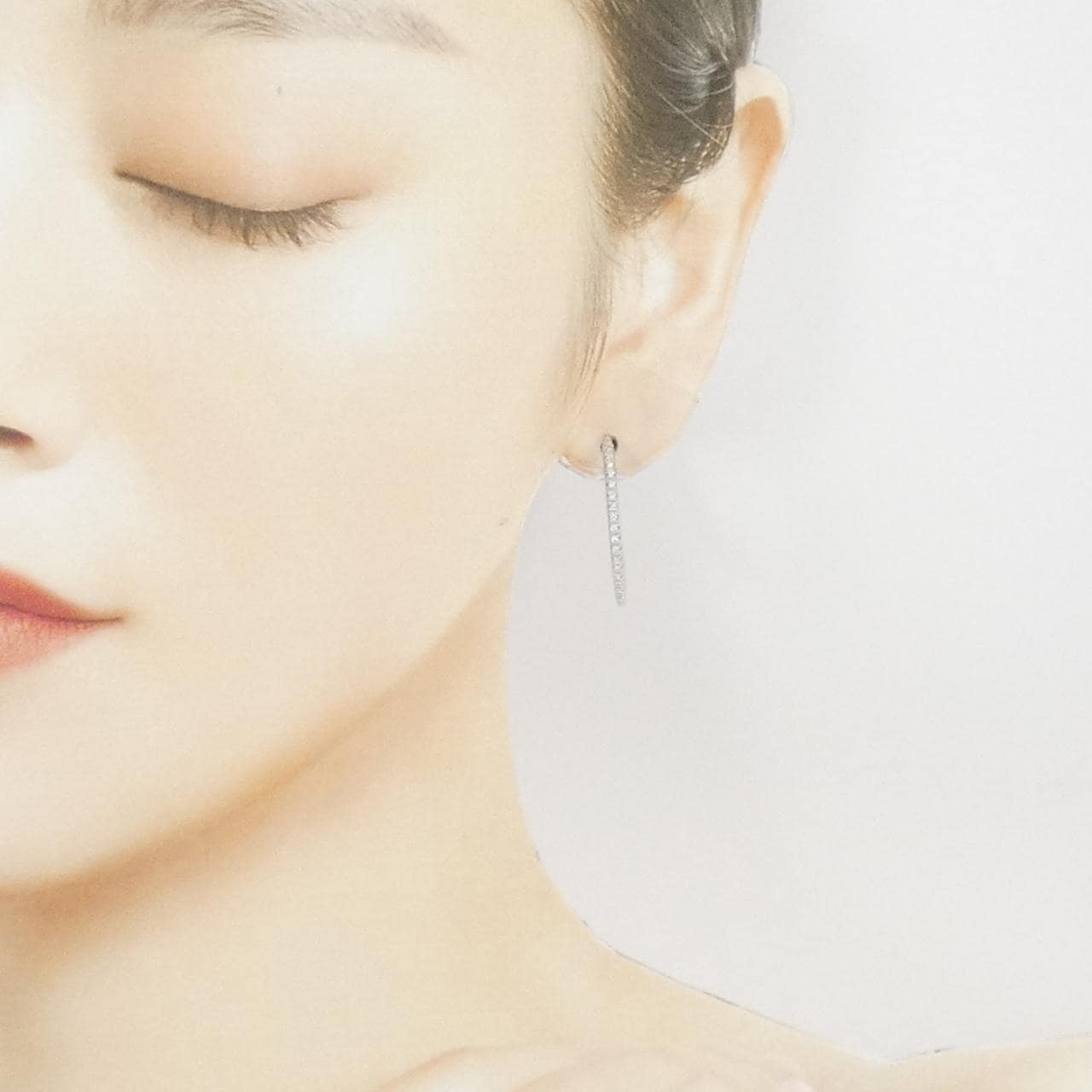 750WG ダイヤモンド ピアス 0.21CT