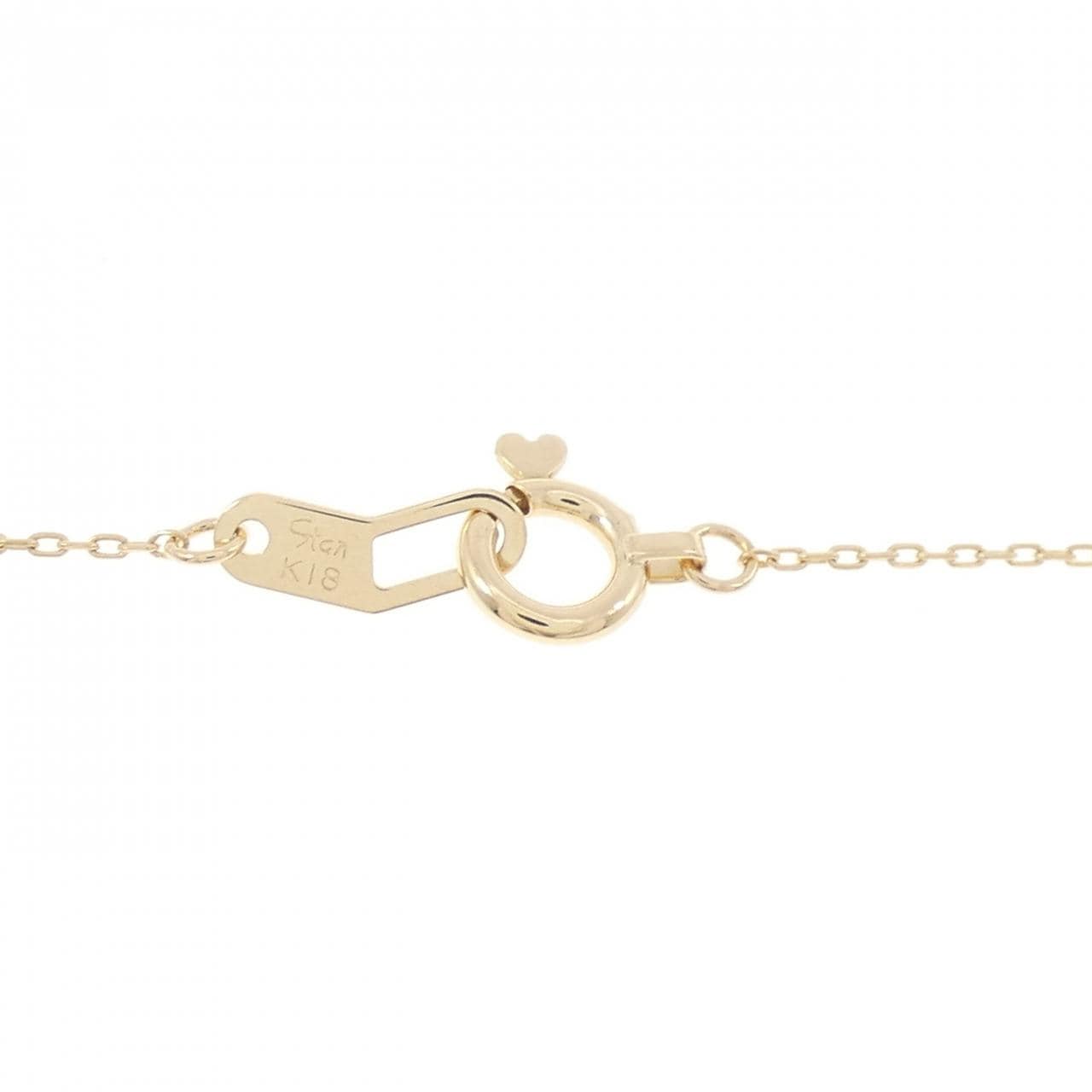 STAR JEWELRY K18YG 心型項鍊