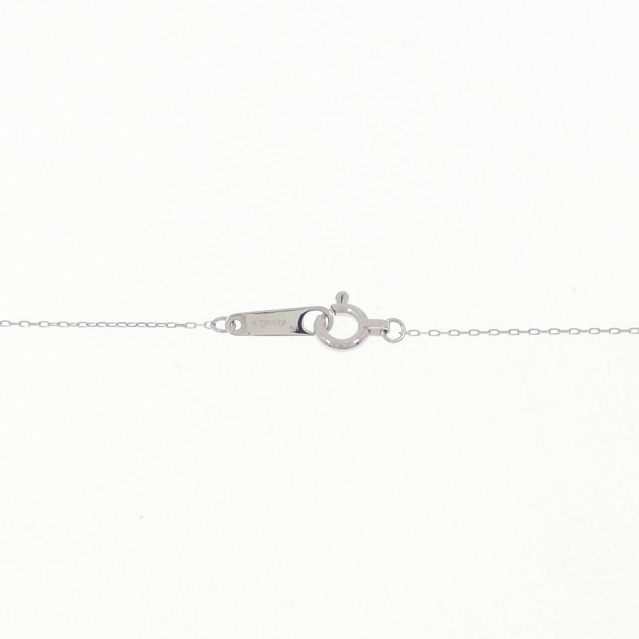 K18WG ダイヤモンド ネックレス 0.13CT