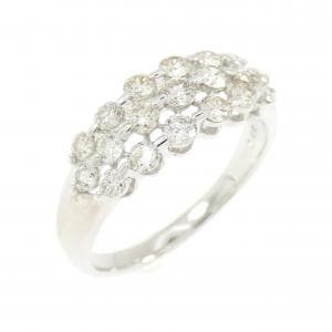 K18WG ダイヤモンド リング 1.00CT