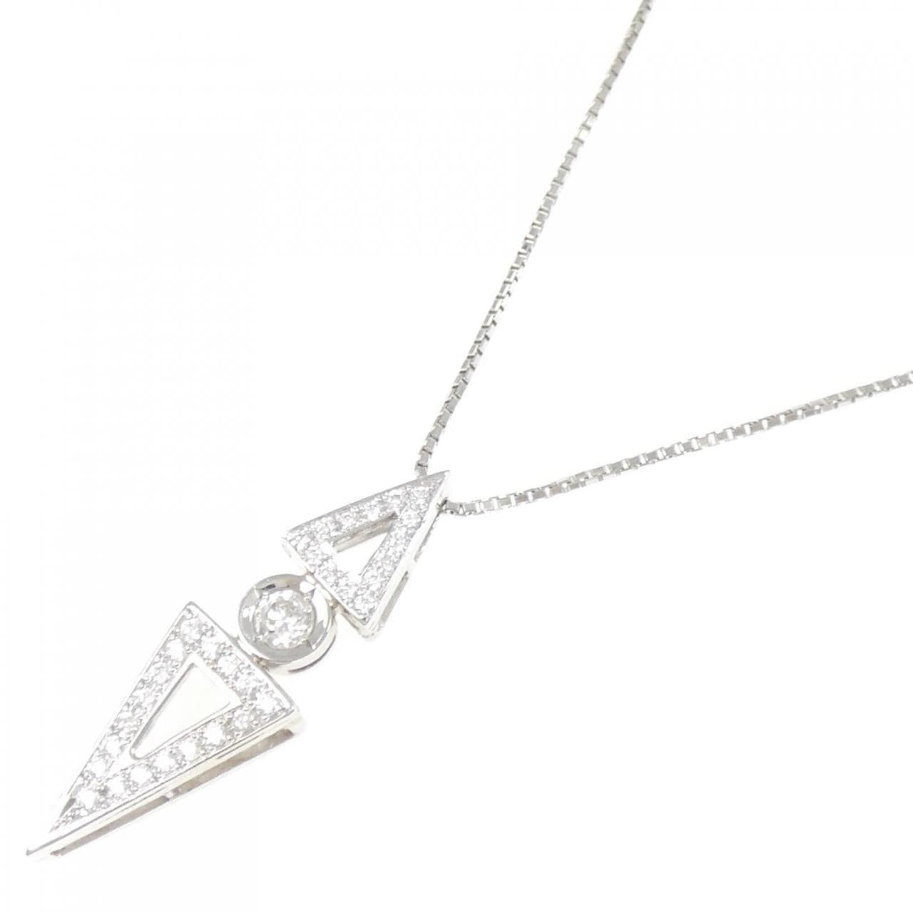 PT900/PT850 ダイヤモンド ネックレス 0.268CT