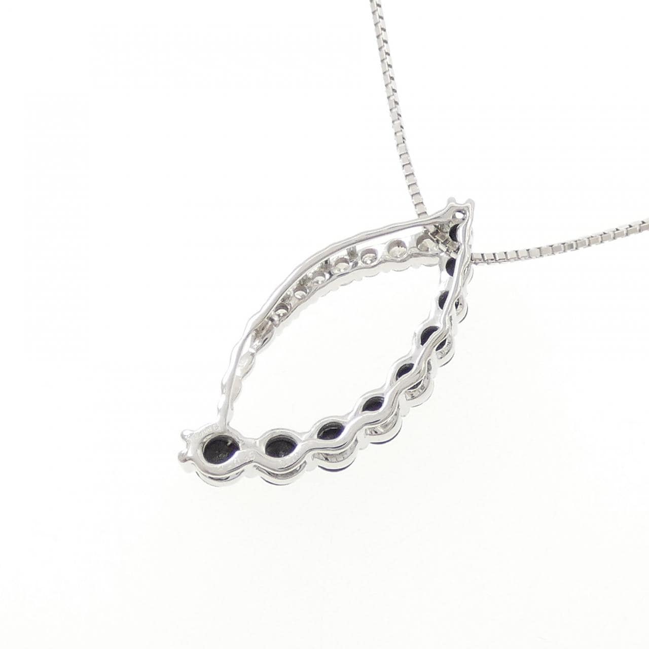 K18WG ダイヤモンド ネックレス 0.15CT
