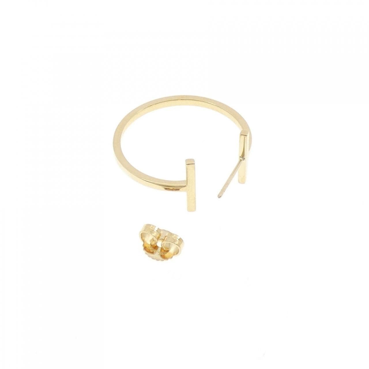 ティファニー Tワイヤー フープ ミディアム ピアス 片耳