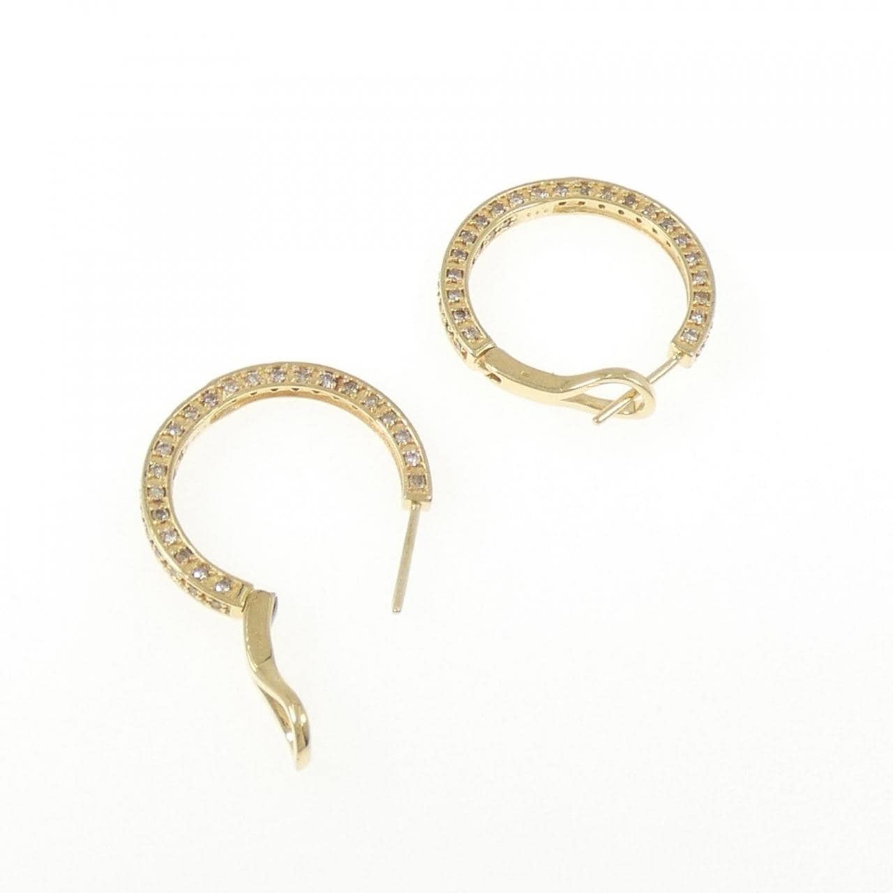 K18YG ダイヤモンド ピアス 1.00CT