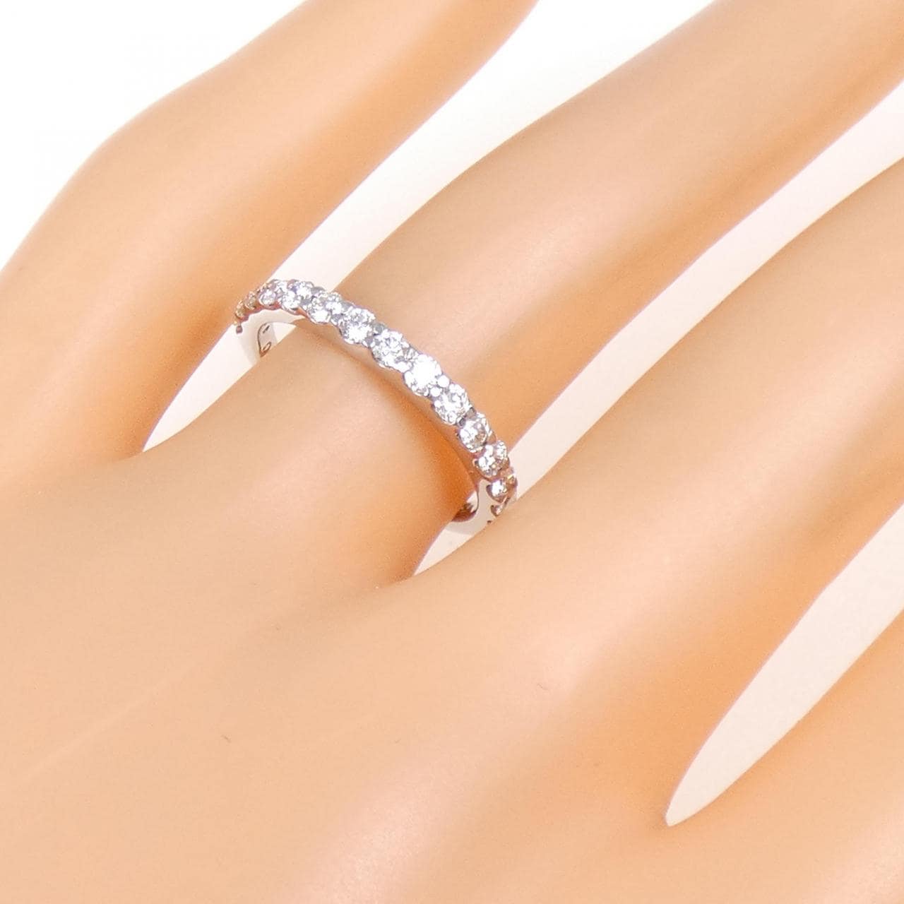 PT900 ハーフエタニティ ダイヤモンド リング 0.50CT