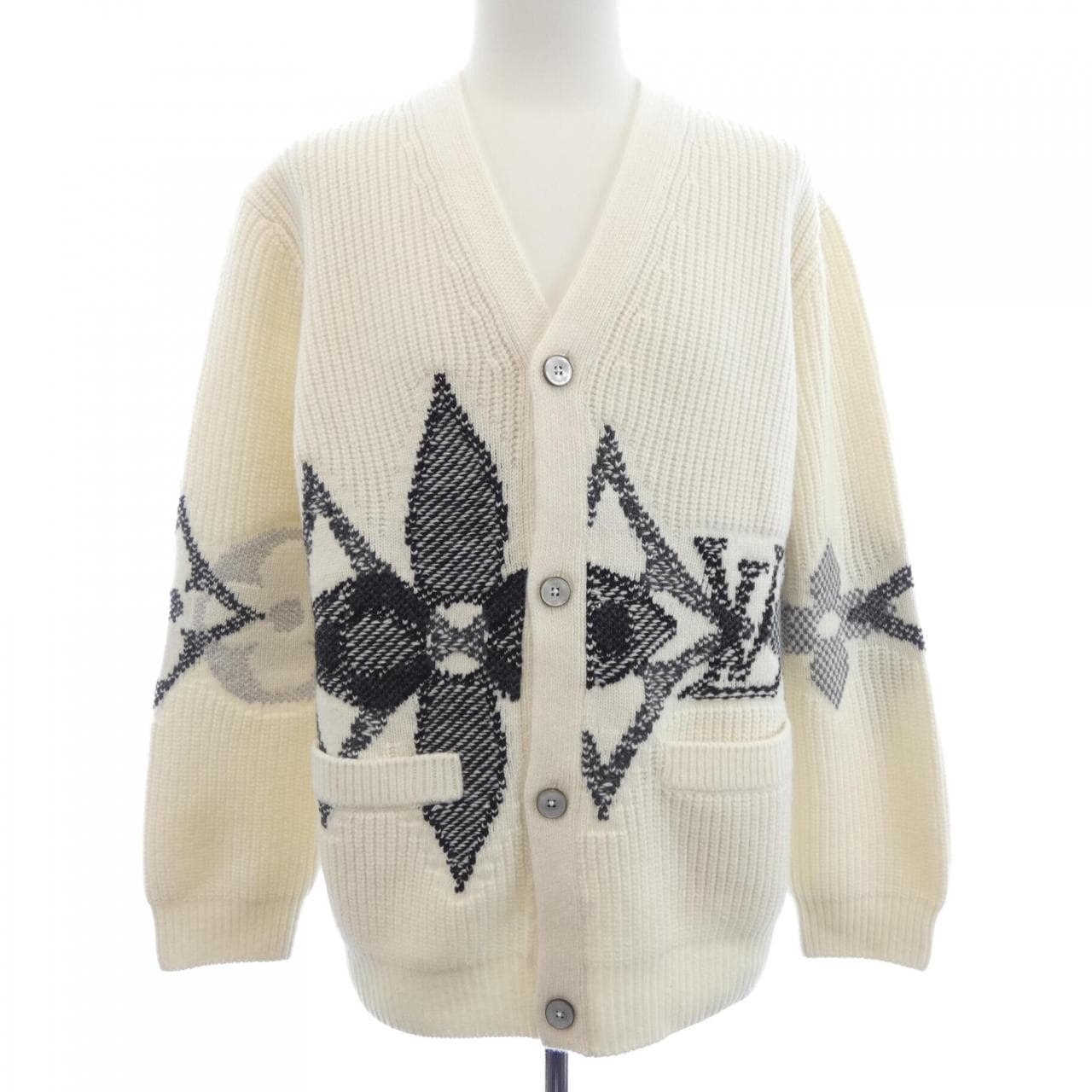 ルイヴィトン LOUIS VUITTON グラフィックニットカーディガン HUN35WPWX カーディガン