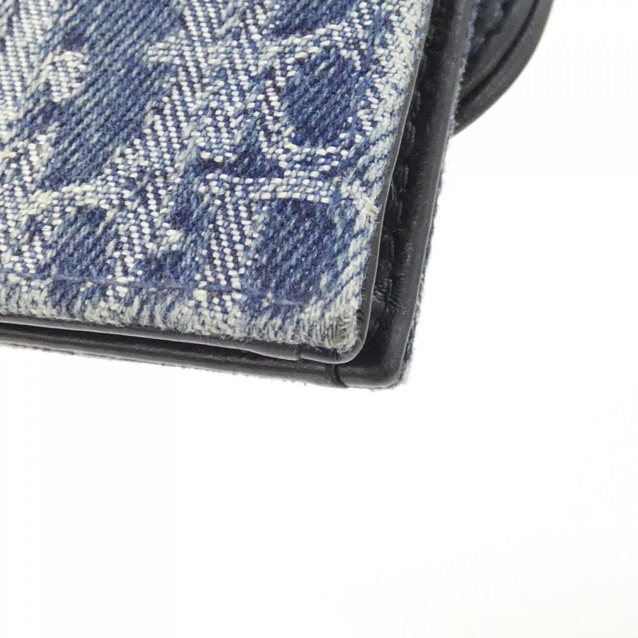 クリスチャンディオール DENIM DIOR OBLIQUE サドル ブルーム S5611CDCE カードケース