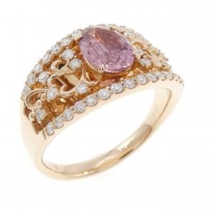 K18PG サファイヤ リング 1.081CT