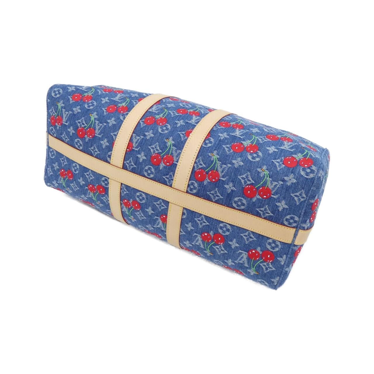 ルイヴィトン モノグラム チェリー デニム(LV x TM) キーポル バンドリエール 45cm M13875 ボストンバッグ