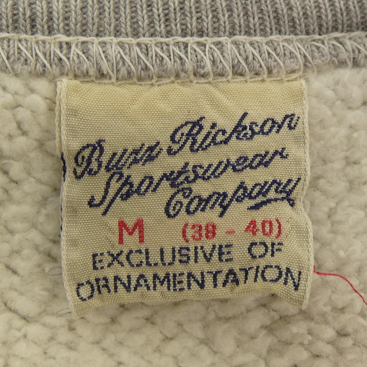 バズリクソンズ BUZZ RICKSON'S スウェット