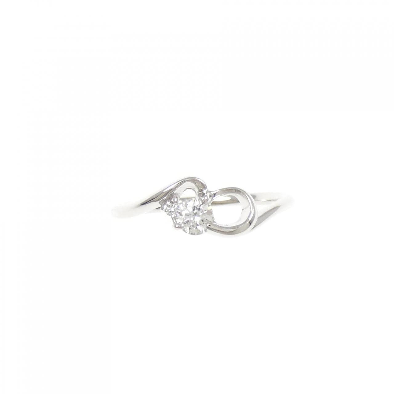 K18WG ダイヤモンド リング 0.16CT