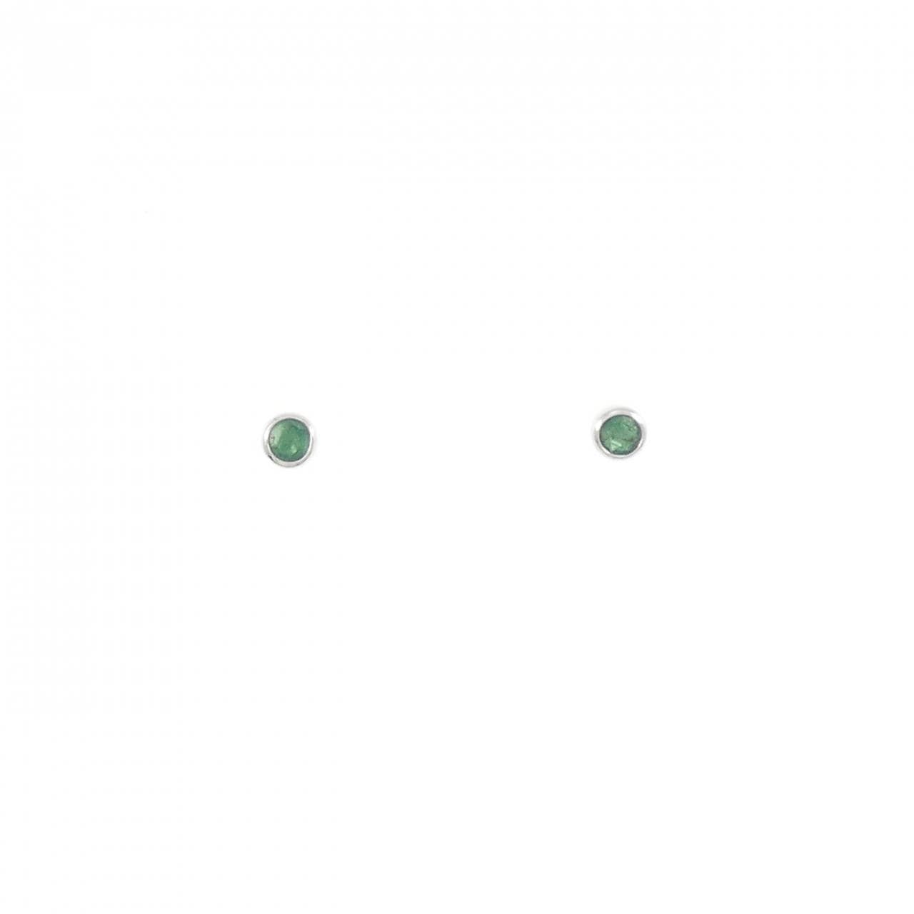 K14WG エメラルド ピアス