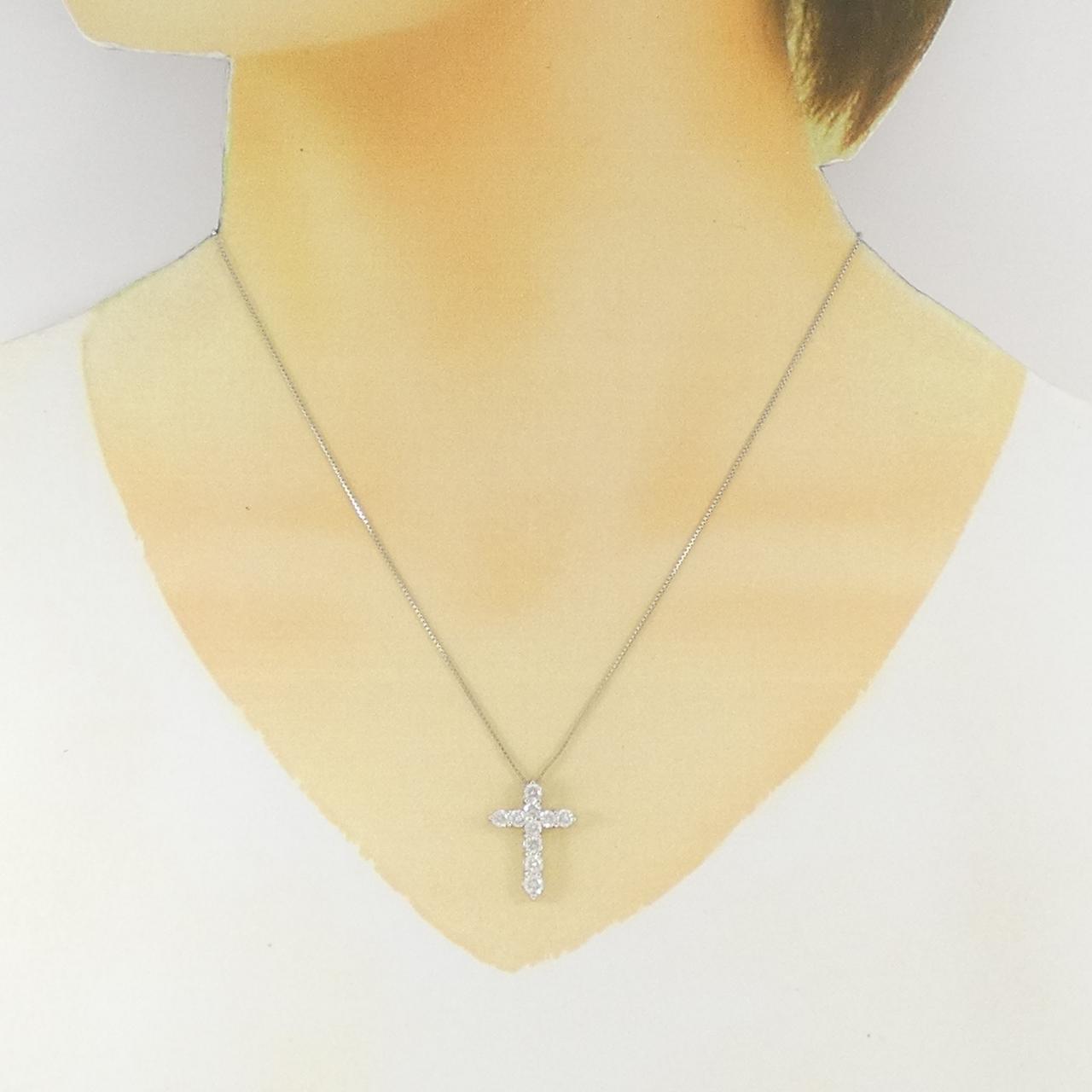 PT900/PT850 ダイヤモンド ネックレス 1.00CT