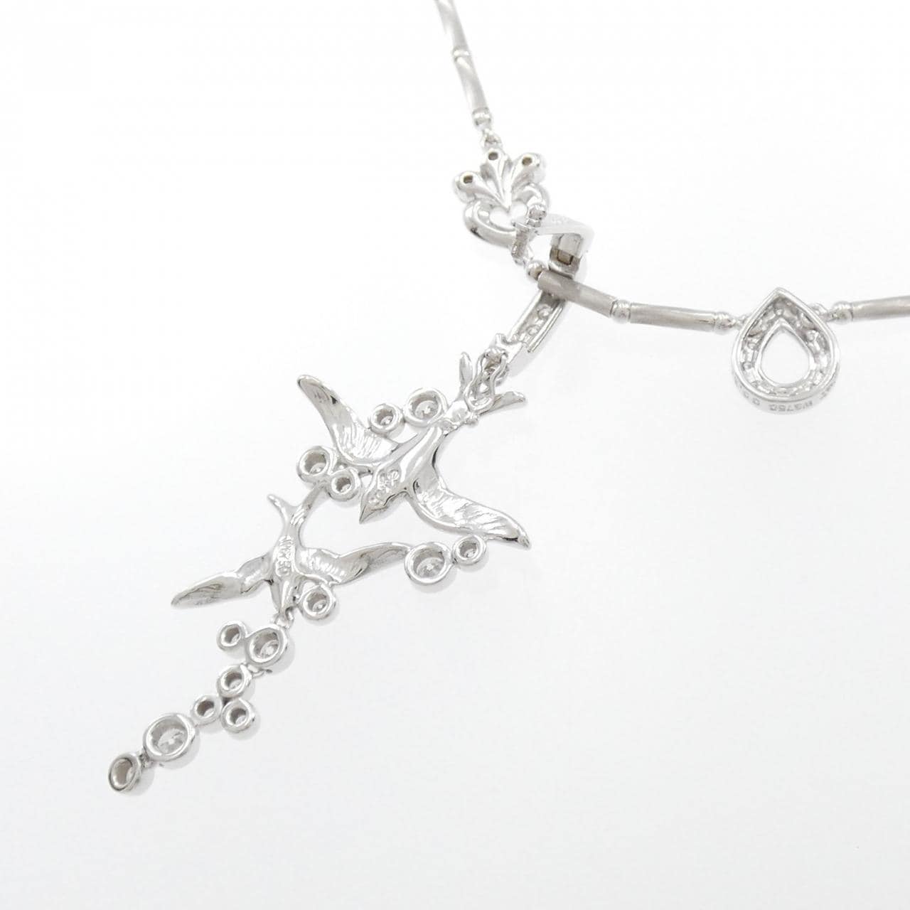 Genet Bird Diamond Necklace 0.27CT