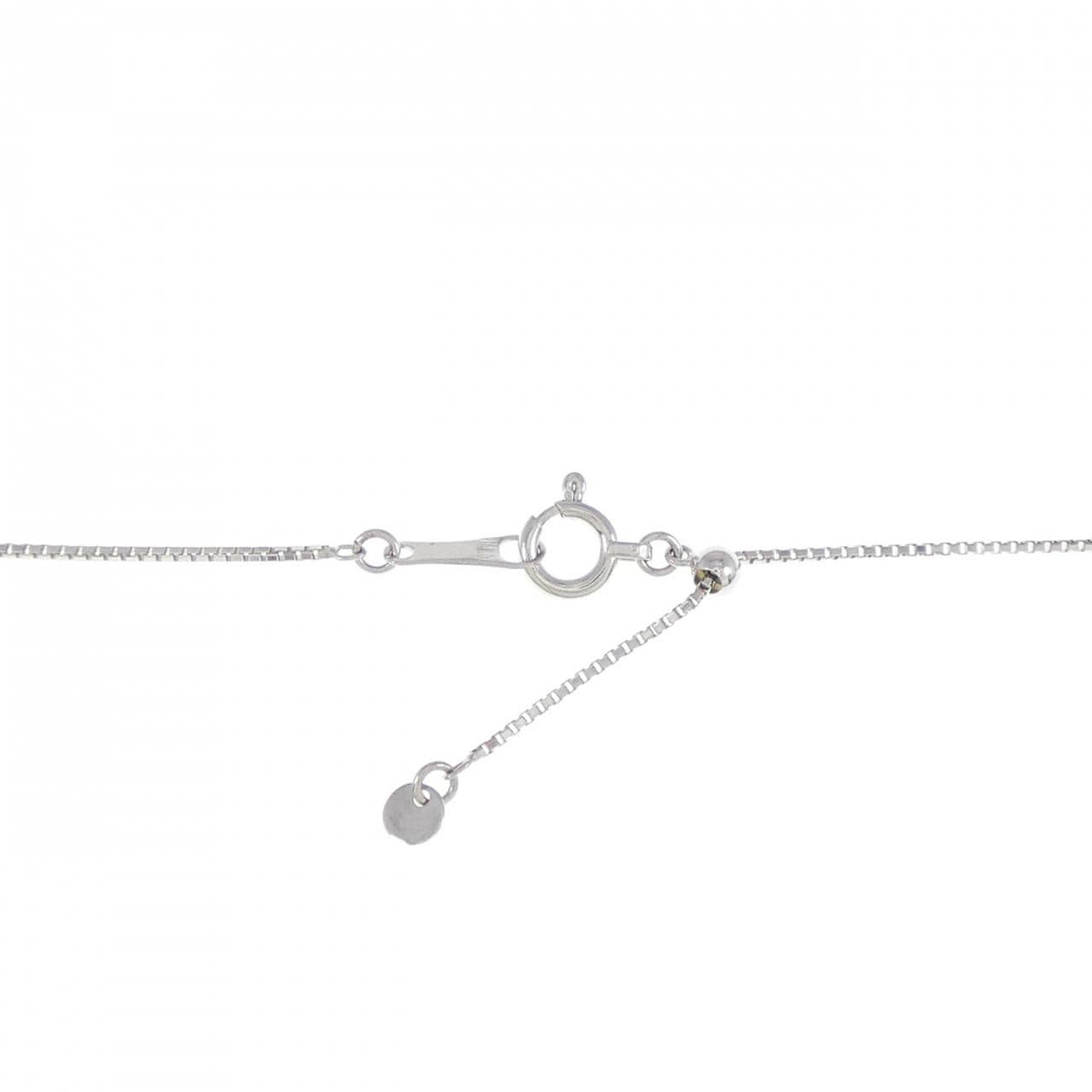 K18WG ハート ダイヤモンド ネックレス 0.81CT