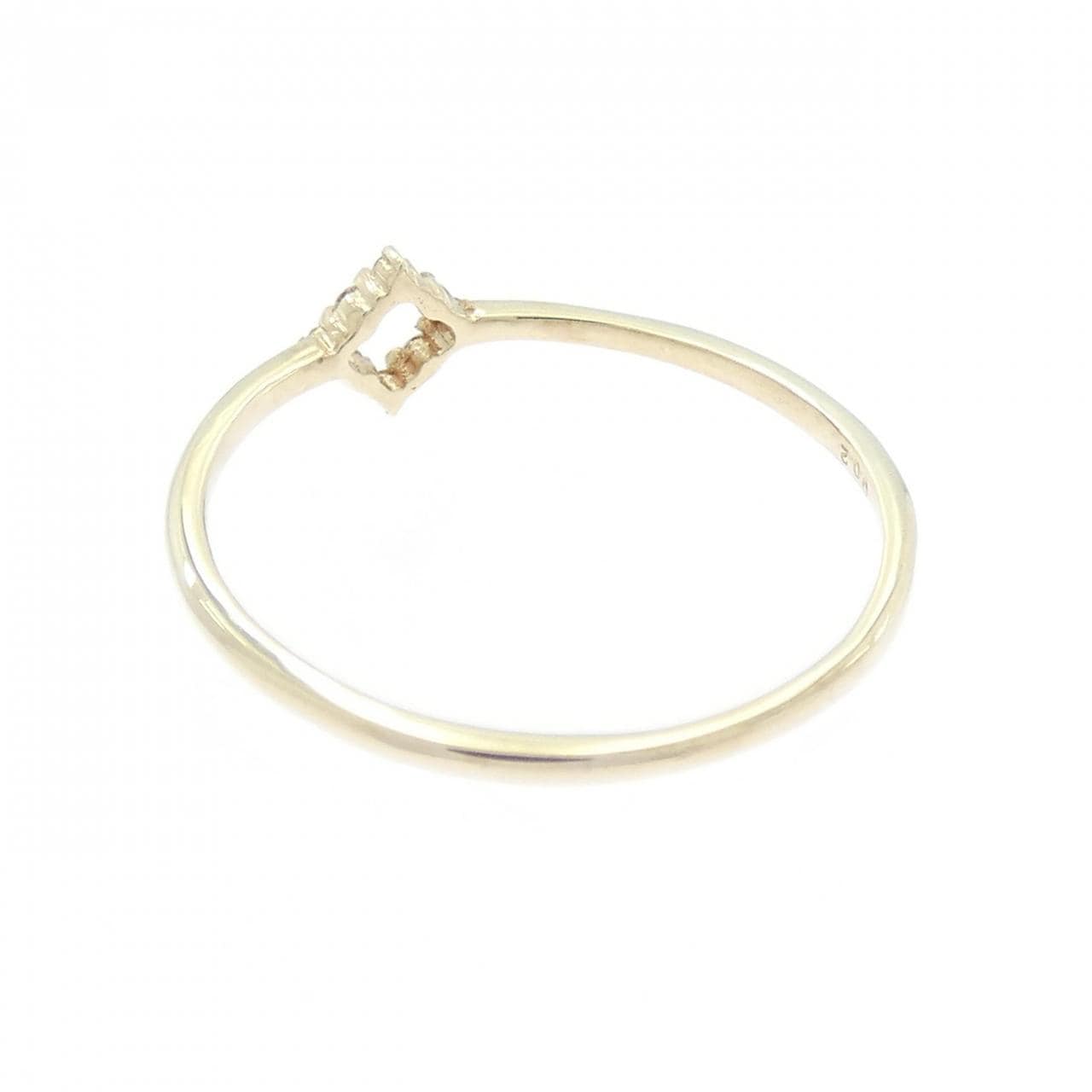 【新品】K10YG ダイヤモンド リング 0.02CT