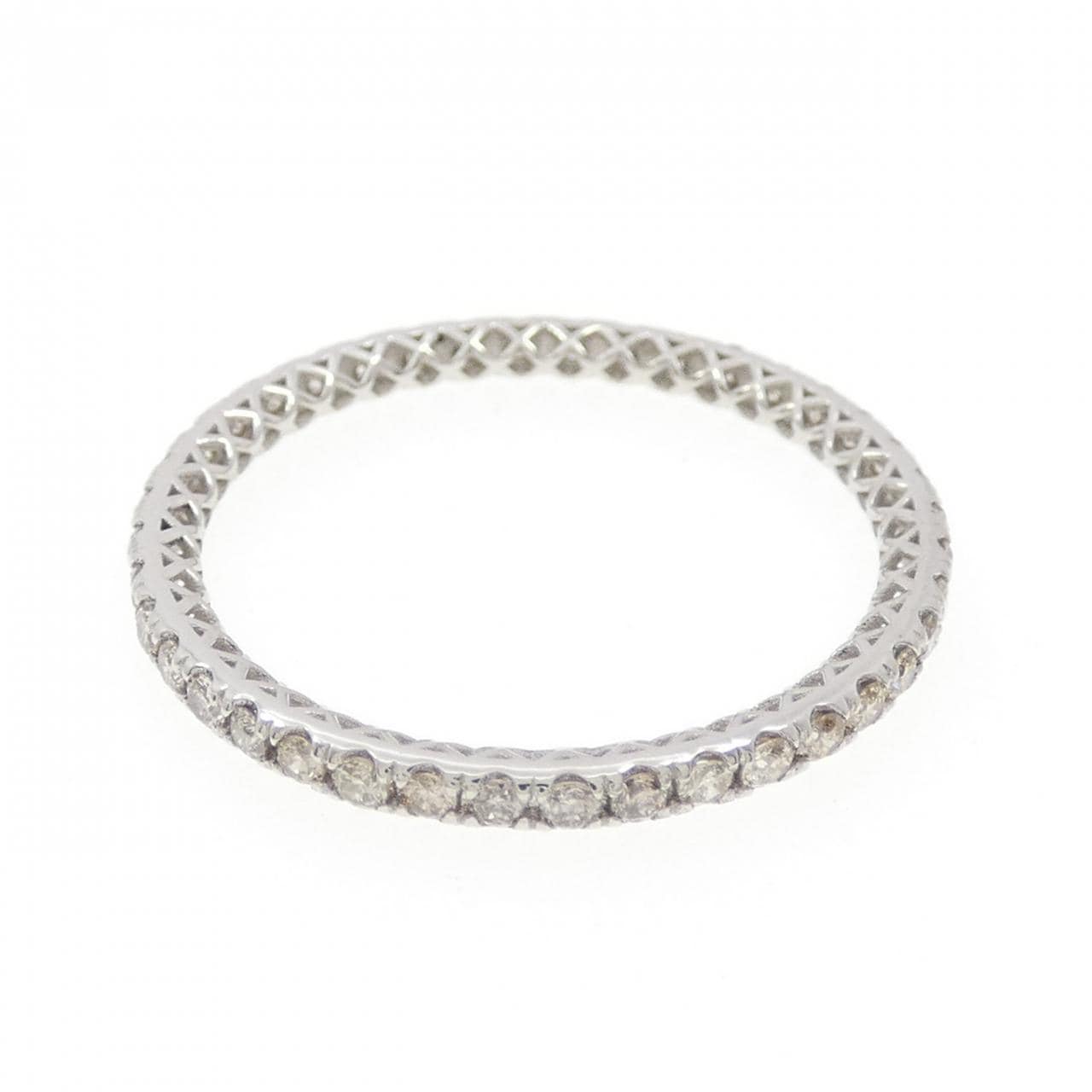 PT950 フルエタニティ ダイヤモンド リング 0.40CT